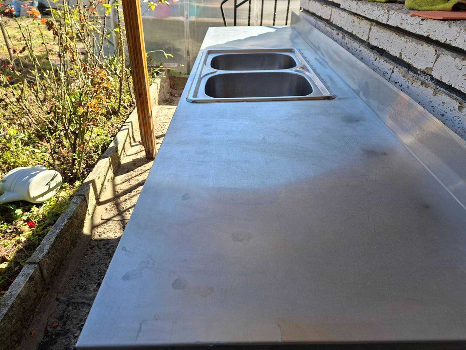 Алпака плот с двойна мивка