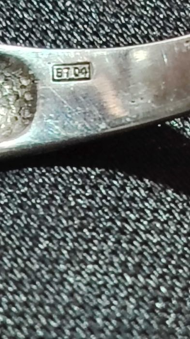 Ghiul barbatesc din argint cu onix si diamant Cz