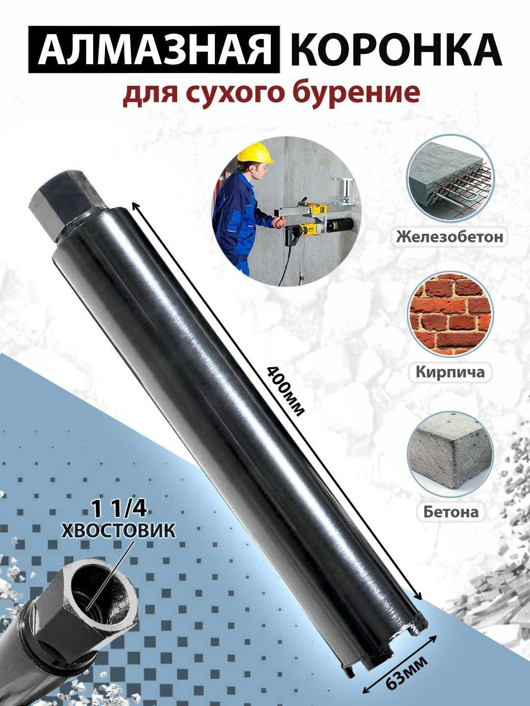 Коронка для дрели алмазного сверления
