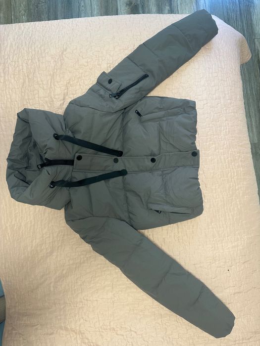 Дамско сиво зимно яке, S размер