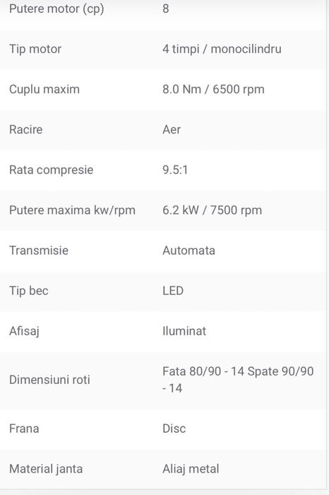 Vand scuter nou, inmatriculat si asigurat, Brasov