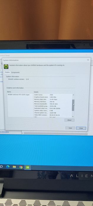 Laptop gaming Alienware M15 R3 stare foarte buna