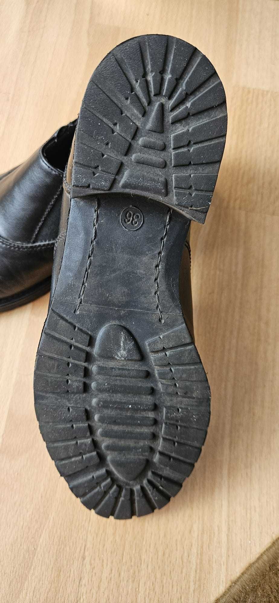 Pantofi de piele negri toamna