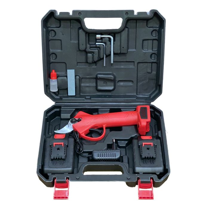 Foarfeca Electrica pentru gradina, 2 Acumulatori+Valiza+Lame rezerva