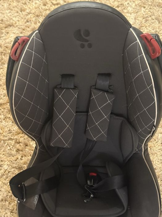 Scaun auto Lorelli, Isofix, Negru din piele, stare impecabila