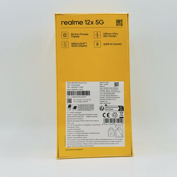 Telefon Realme 12X 5G Glowing Black 6/128GB