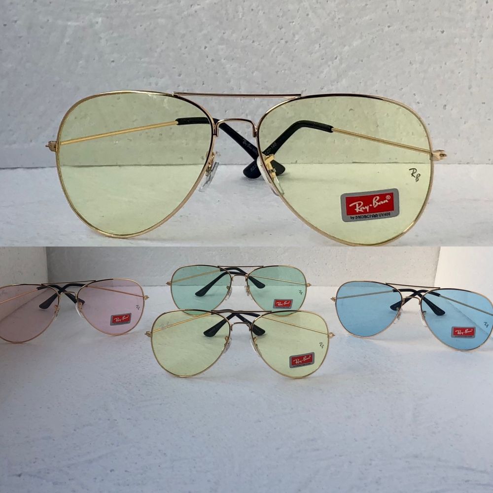 Ray Ban Прозрачни Мъжки Дамски слънчеви очила авиатор 3025 -3026 4 цвя