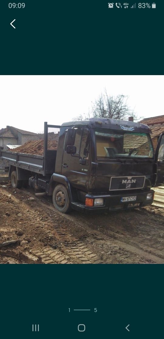 Camion 3,5 tone nisip,balast,sorturi