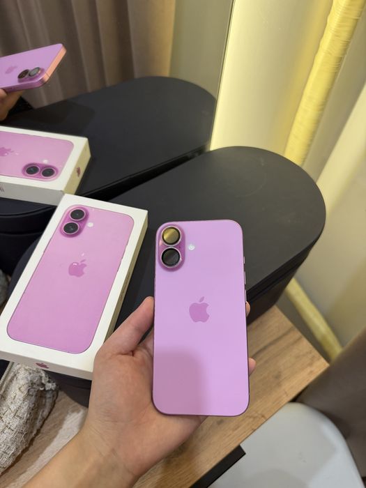 Ipone 16, 128гб в розовом цвете