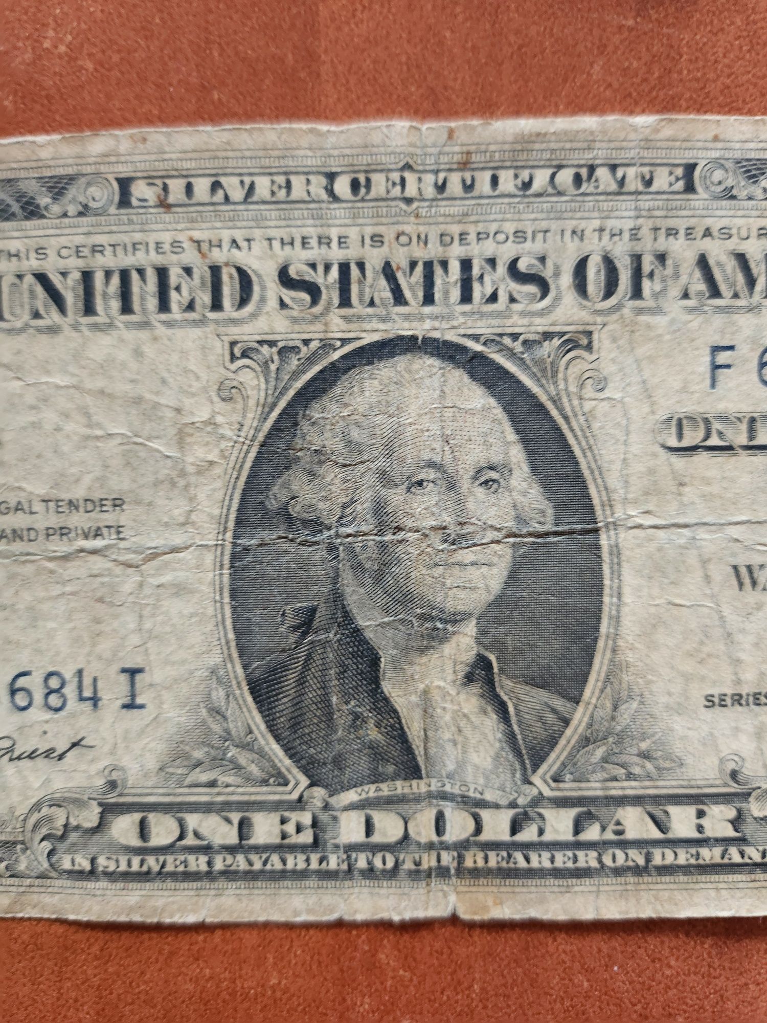 1 Dollar USA 1935, Silver Certificate, seria E.