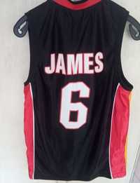 Maiou baschet LeBron James, NBA-Miami Heat , masura M , 73 cm lungime
