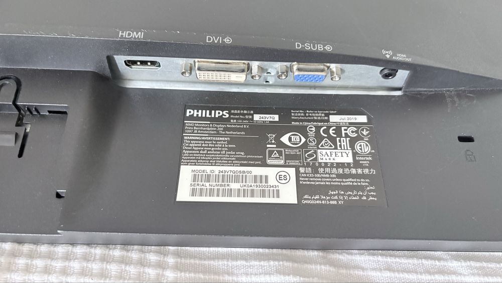 Monitor philips 243v7q