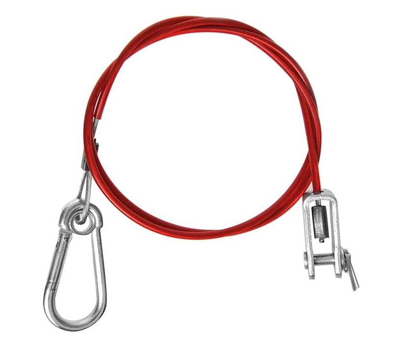 Предпазно въже с кука 1 m–за аварийна спирачка на ремаркета и каравани