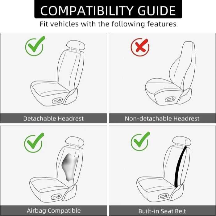 К-т тапицерия - калъфи за седалки на МПС Automat, с джоб и протектори