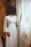Rochie de mireasa vaporoasa voal gratuit inclus corset la spate