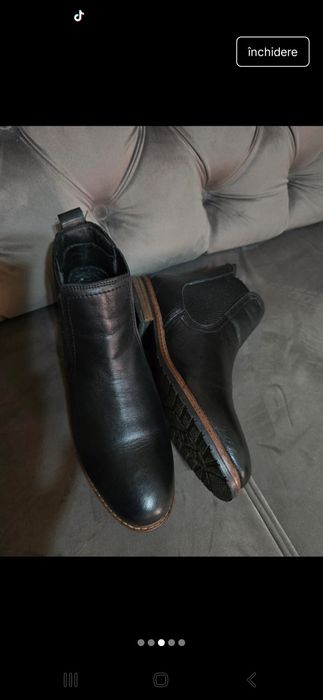 Botine din piele pentru femei