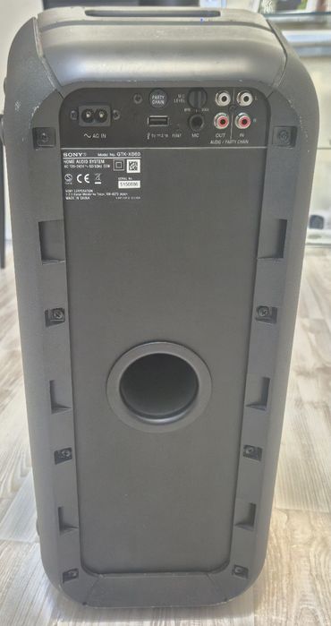 Power SONY GTKXB60B, Bluetooth, NFC, Extra Bass, Party Music, Iluminar