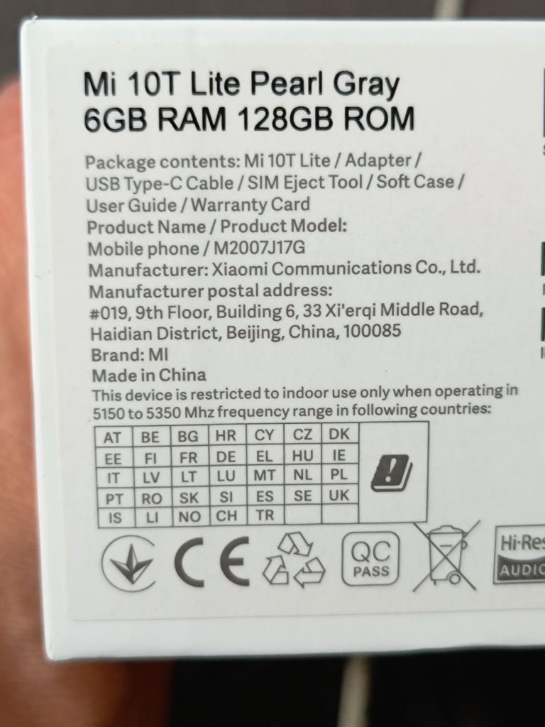 Xiaomi mi 10 T Lite