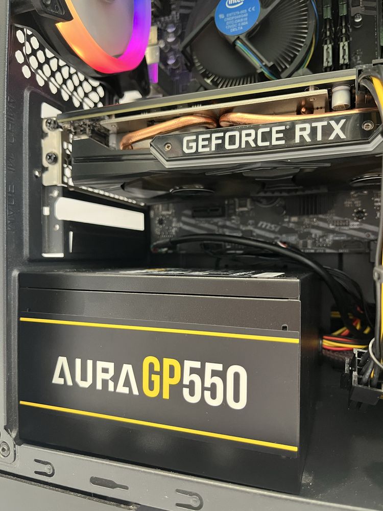 Геймърски компютър Intel Core i5 10400F, RTX 2060 Super 8GB, 16GB ram