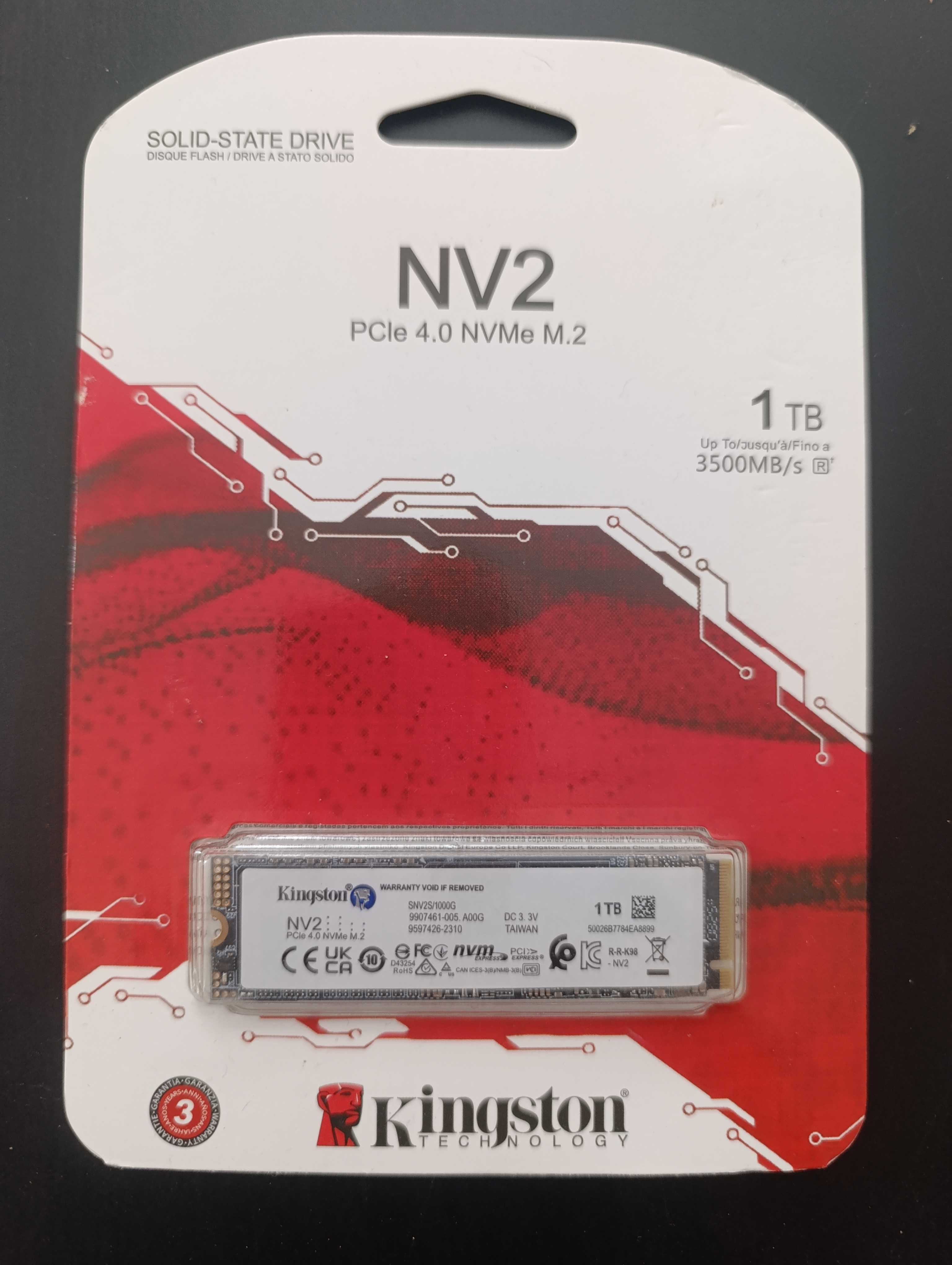 Ново SSD NVME M.2 1TB и 2TB Kingston NV2