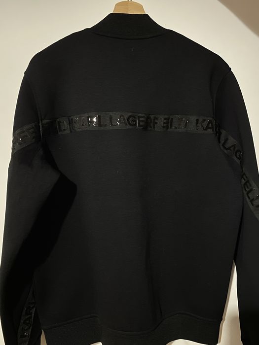 Bluza originală Karl Lagerfeld cu fermoar