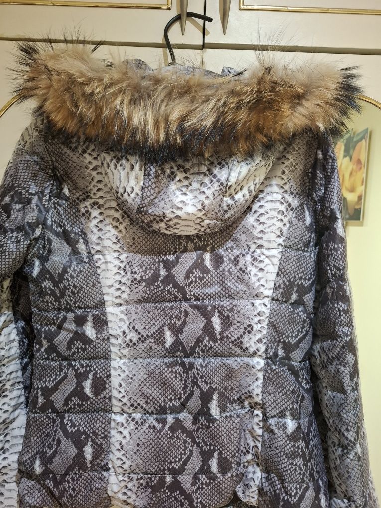 Дамско яке BOGNER със сваляща се качулка от естествен косъм