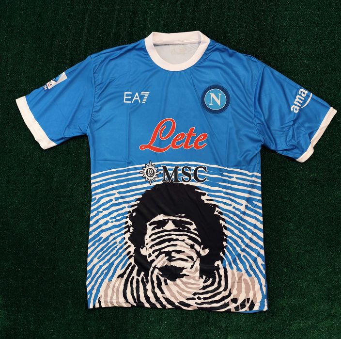 Мъжка тениска фланелка блуза Napoli Maradona emporio armani