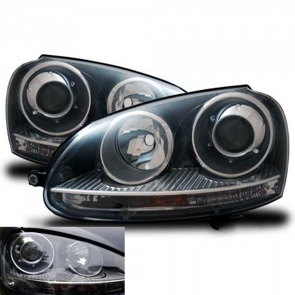 Фарове VW Голф 5 ГТИ BI Xenon Нови тунинг Тъмни  Golf 5 Би Ксенон