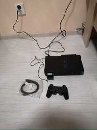 Playstation 2 phat modat hdd 250 gb wireless controller adaptor hdmi