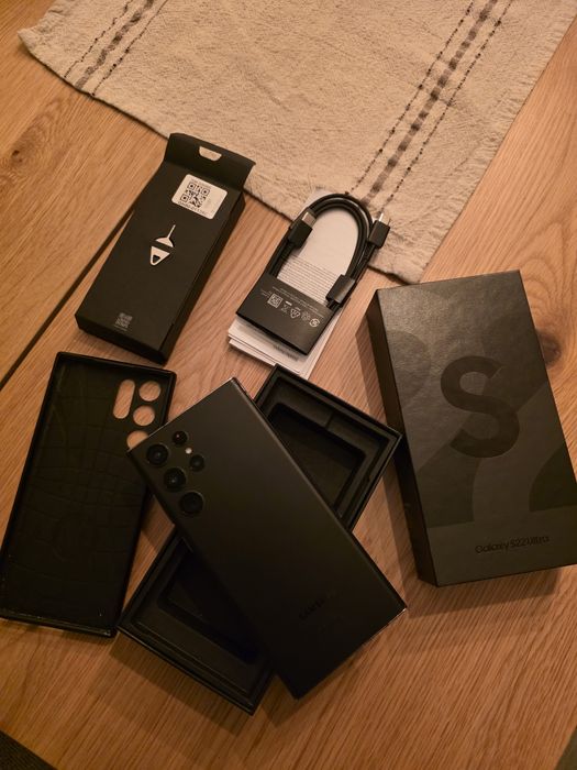 Samsung Galaxy S22 Ultra, Dual SIM, 256GB, 12GB RAM, 5G, Phantom Black