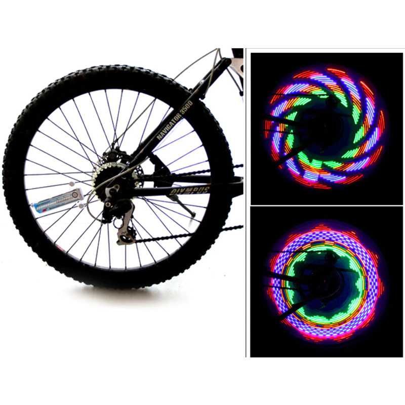 Lumini roti bicicleta 30 modele LED RGB  *** PROMO ***