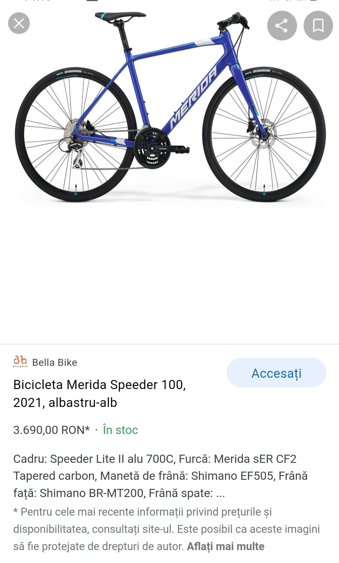 Bicicleta Merida Speeder 100