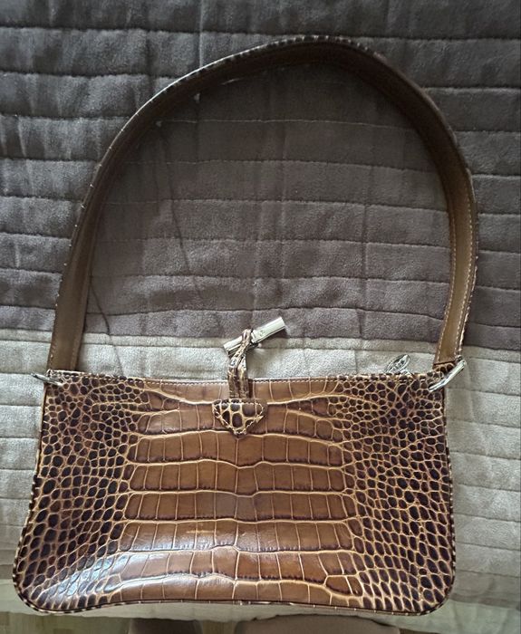 Poșetă Longchamp Roseau din piele