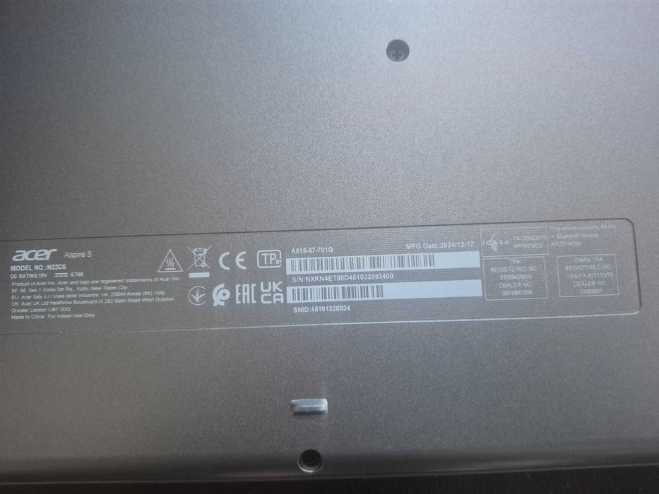 Vând Laptop Acer 5 (Preț emag 3400) I7 1 TB