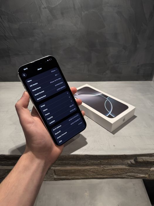 100%! КАТО ЧИСТО НОВ Iphone 16 Pro Max + гаранция