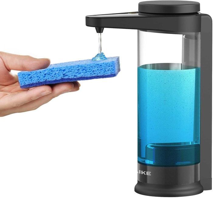 Dispenser sapun lichid AIKE, 500ml, automat, reincarcabil, negru