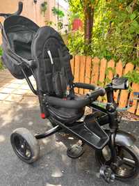 Tricicletă cu scaun reversibil și poziție de somn L-sun 8 luni-5 ani