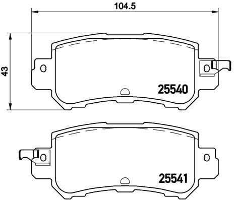 Спирачни накладки BREMBO за Мазда CX3,CX5