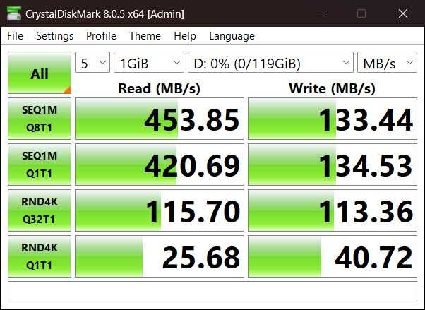 SSD Extern 128GB USB C