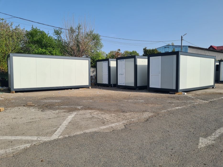 Container vitrina, birou, vestiar, grup sanitar, magazie, dormitor