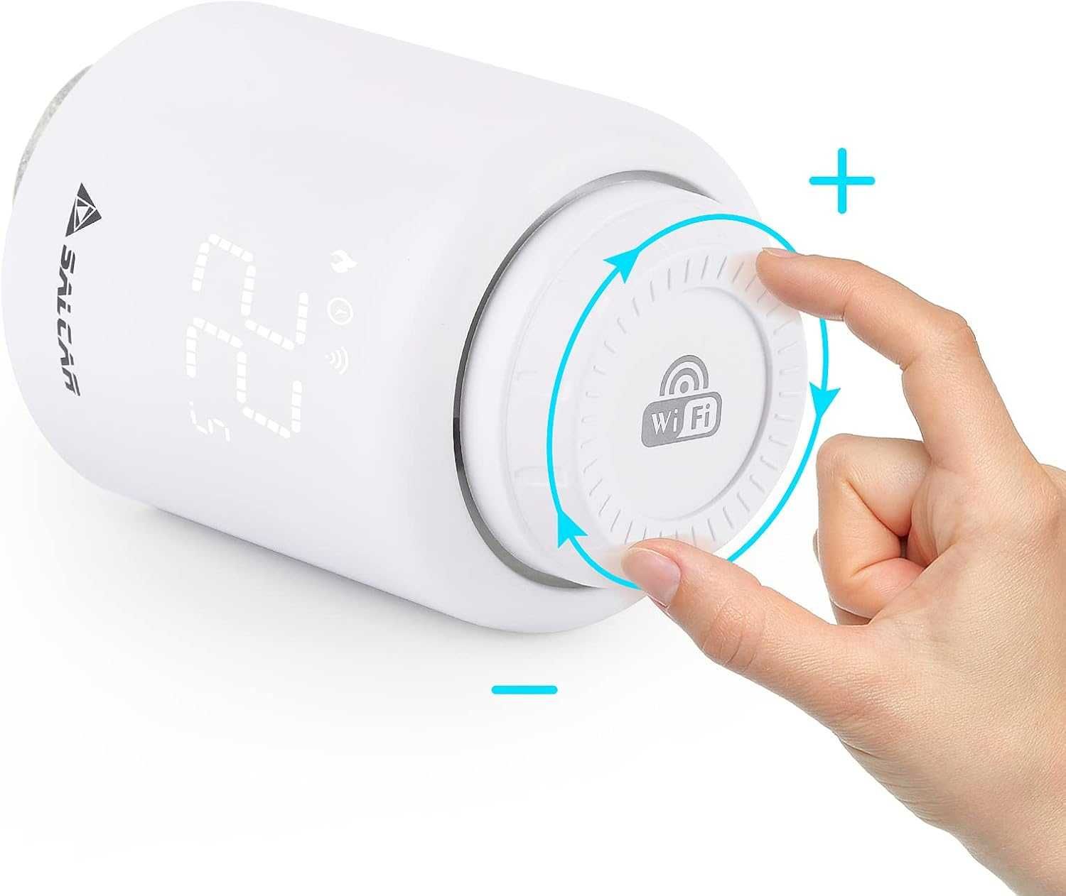 НОВА! WiFi термостатична глава за радиатор, Alexa и Google Assistant