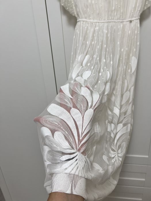 Rochie Nissa matase naturala cununie civila