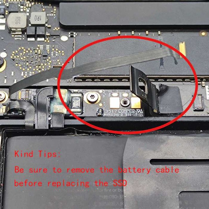 Adaptor SSD M.2 NVMe Apple Macbook Pro Retina 13" A1708 2016 - 2017
