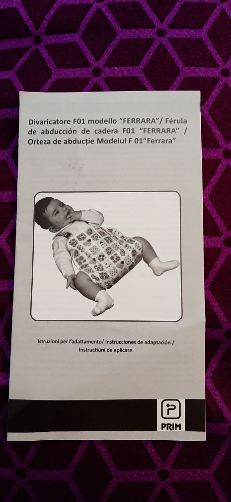 Orteza de abducție Modelul F 01 "Ferrara"