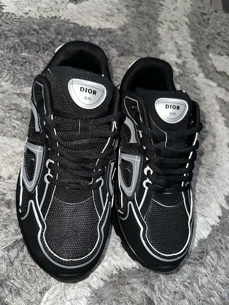 Обувки Dior b30 black reflective