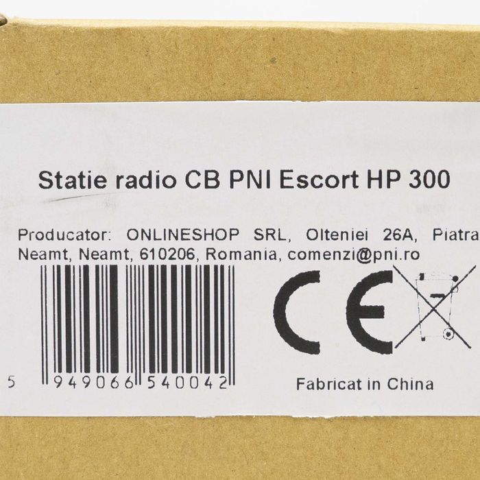 Statie radio CB Moonraker Alien-300 40CH, AM/FM, 4W, 12V, negru