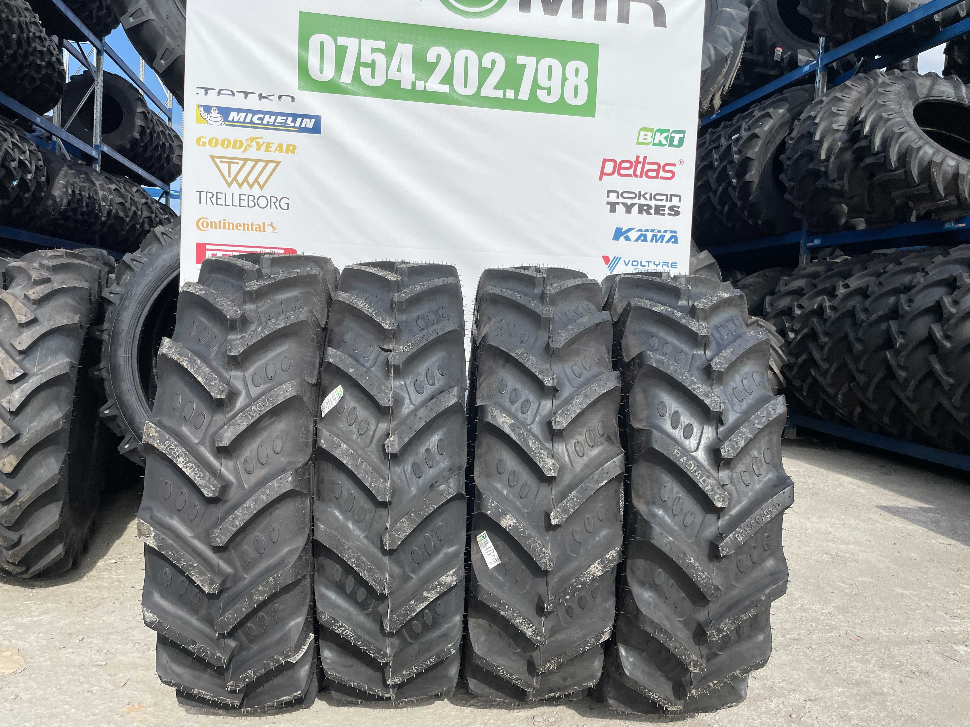 340/85R28 Cauciucuri noi Radiale de tractor fata 13.6-28 BKT