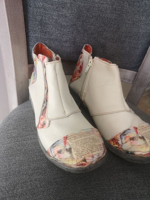 Детски Боти естествена кожа, дизайнерски, номер 36