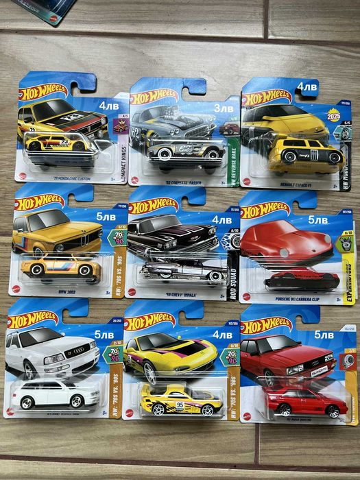 Hot wheels колички