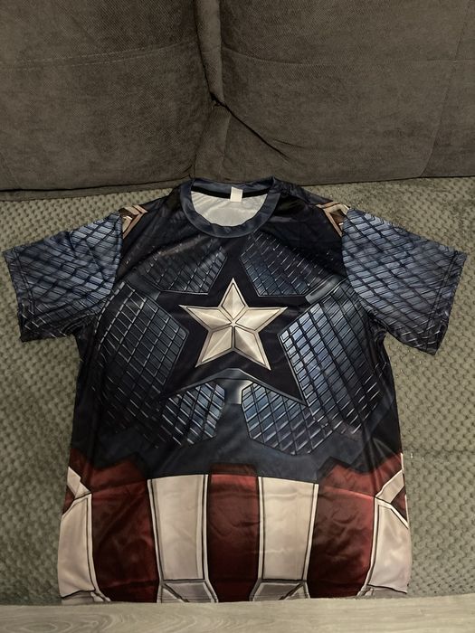 Tricou Captain America fitness gym antrenament